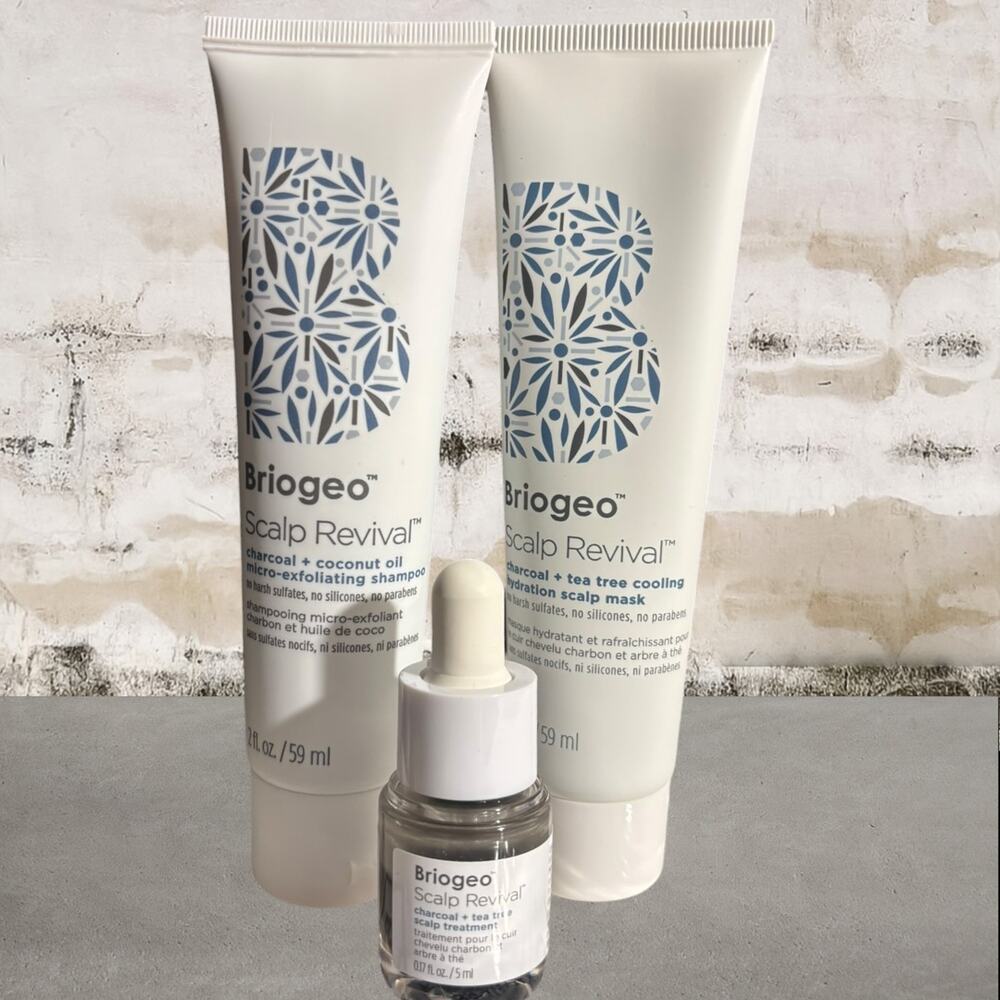 Briogeo Scalp Revival Set - Shampoo, Mask, and Treatment NEW